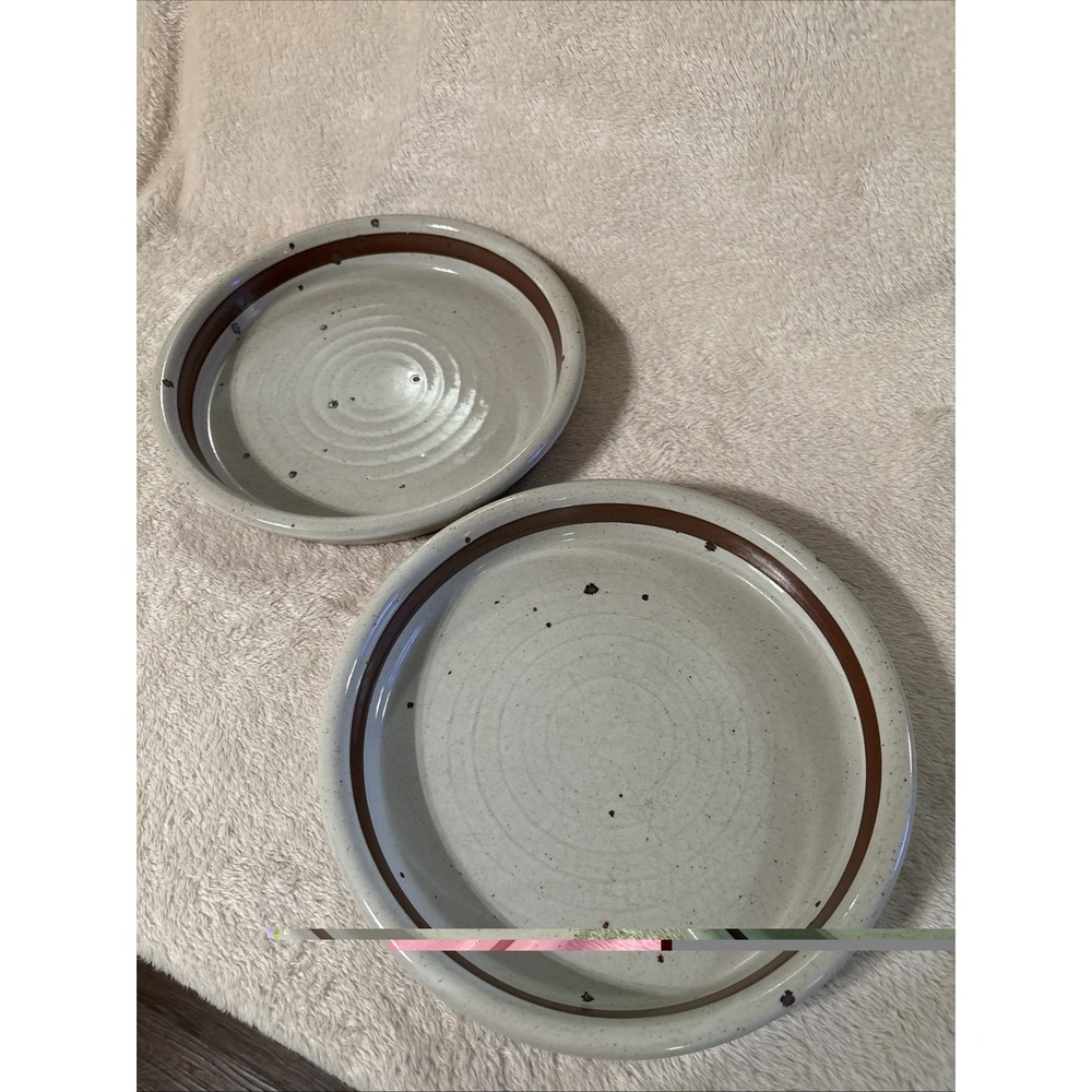 Dansk BLT Sandstone Dinner Plate. 9-5/8" w/Brown Band.